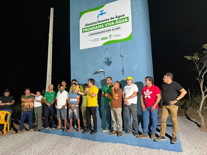 Prefeitura de Sousa entrega sistema de abastecimento de água à comunidade Logradouro dos Alves