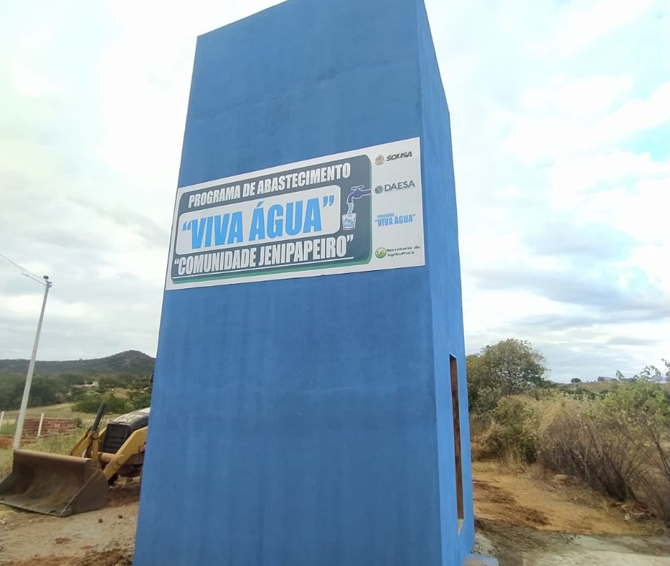 Prefeitura de Sousa inaugura serviço de abastecimento d'água na Comunidade Rural de Jenipapeiro 
