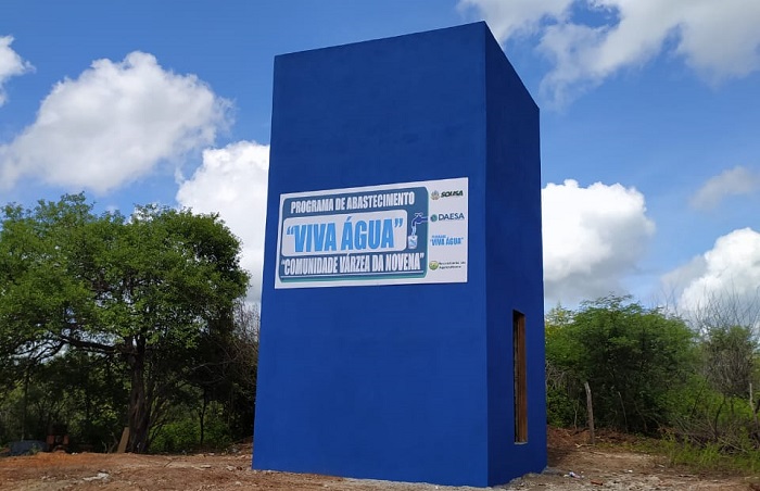 Na Várzea da Novena, Prefeitura de Sousa entrega o 46º abastecimento d’água 