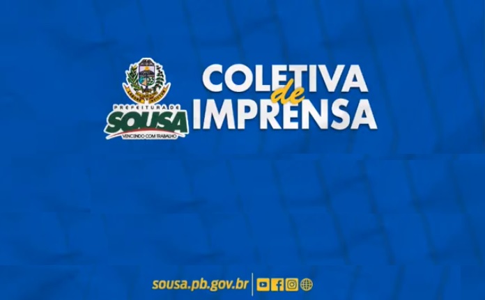 Em coletiva de imprensa, prefeitura de Sousa anuncia ações e inaugurações para o mês de junho