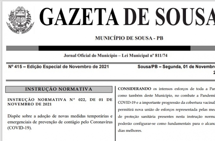 Em Sousa, nova Instrução Normativa amplia para 50% a capacidade do público em arenas, ginásios e estádios